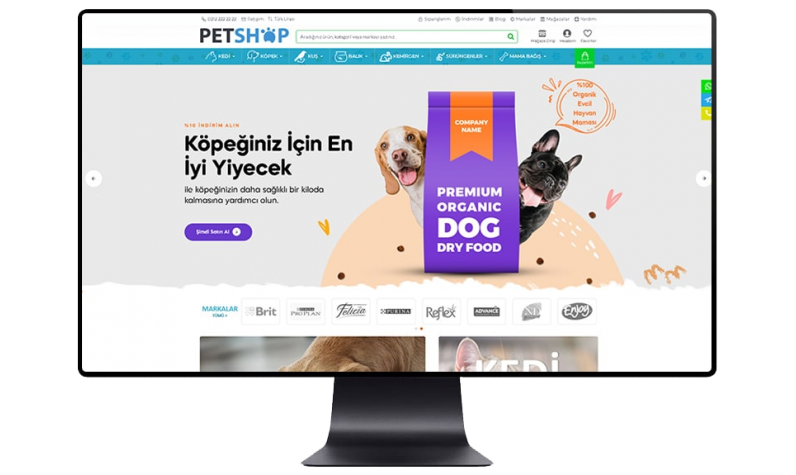 Opencart Petshop E-ticaret Paketi Opencart Petshop E-ticaret Paketi