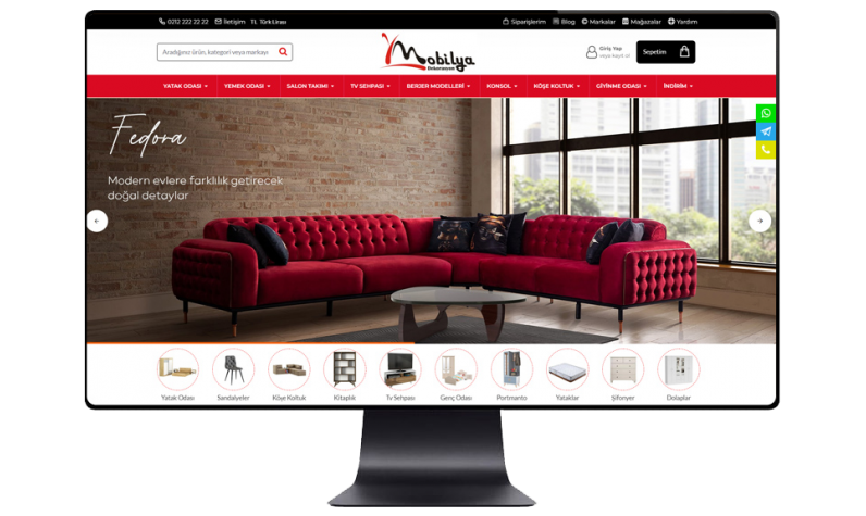 Opencart Mobilya E-ticaret Paketi Opencart Mobilya E-ticaret Paketi