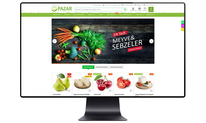 Opencart Organik Gıda E-ticaret Paketi Opencart Organik Gıda E-ticaret Paketi