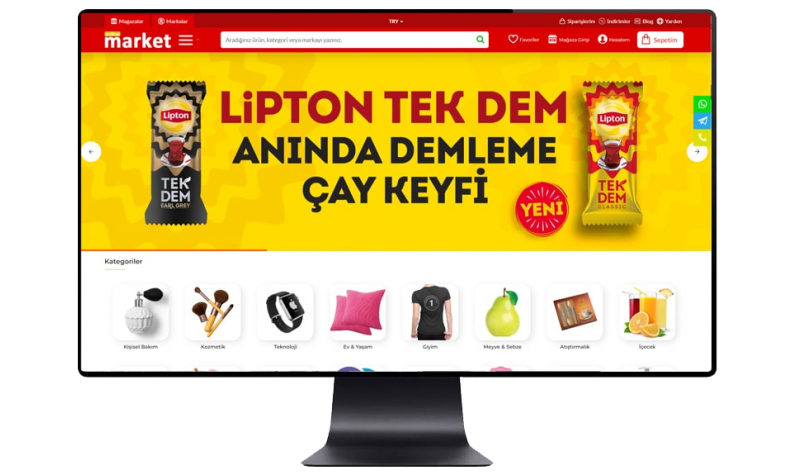 Opencart Süpermarket E-ticaret Paketi Opencart Süpermarket E-ticaret Paketi