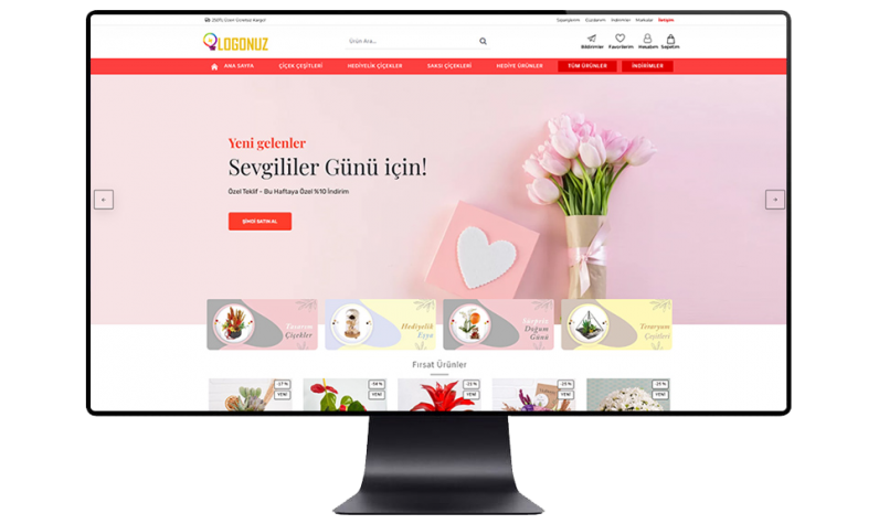 Opencart Çiçek E-ticaret Paketi Opencart Çiçek E-ticaret Paketi